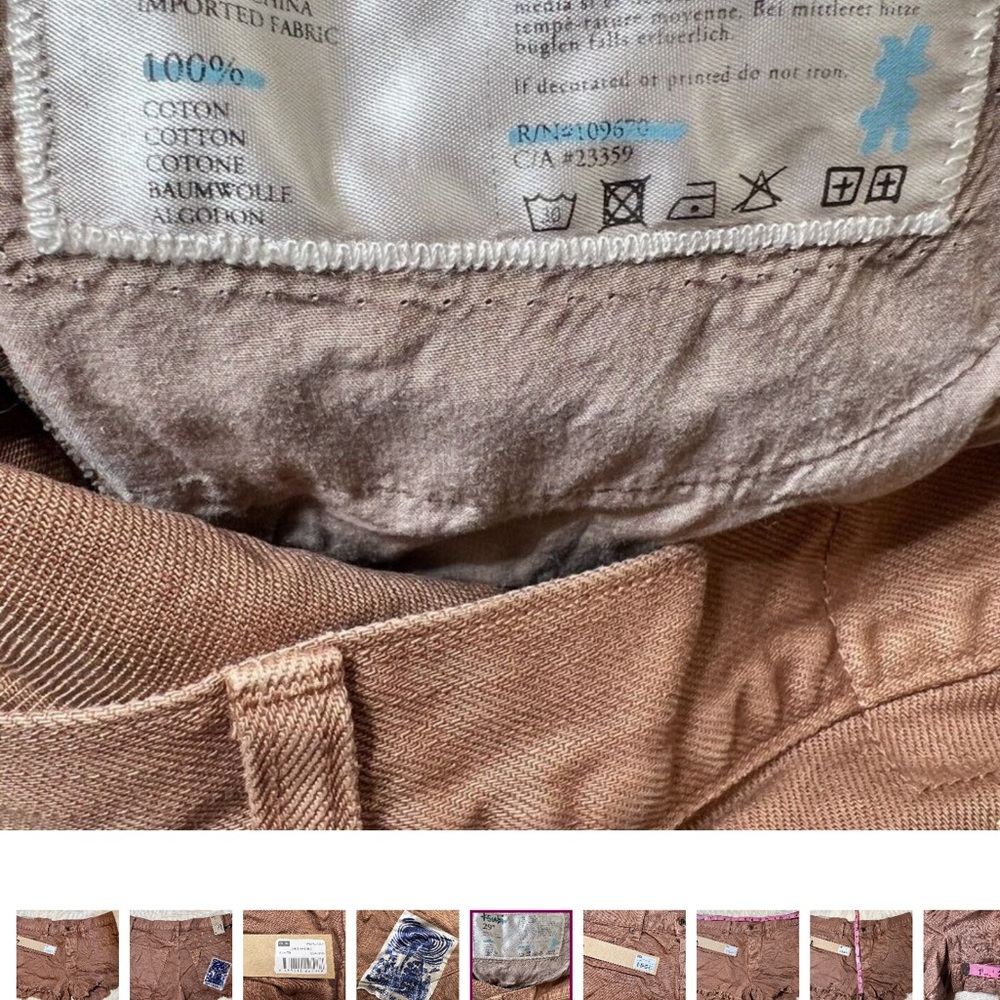 NWT RARE HIGH WAISTED CLAY POT JING SHORT SELVEDGE AUSTRALIAN IMPORTED DENIM - Picture 9 of 14